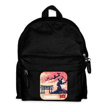 Japon Culture Temples Vacances - Sac à dos Enfant - noir - Devant