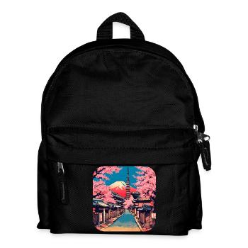 Tokyo Temple Cherry Blossom World Tour - Kids' Backpack - black - Front