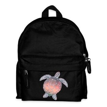 Tortue marine - Sac à dos Enfant - noir - Devant