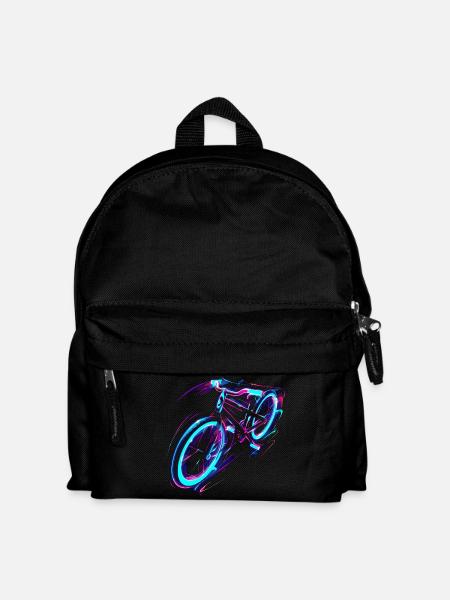 Bicycle Vaporwave - Kids' Backpack - black