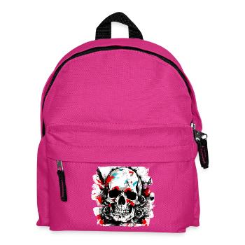 Biker Club Tattoo Trash Polka Style - Kinder Rucksack - Fuchsia - Vorne