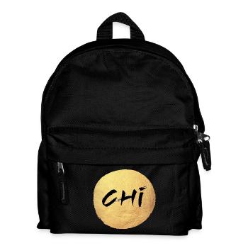 Yoga Goldkreis Chi Gold Namaste om Meditation - Kinder Rucksack - Schwarz - Vorne