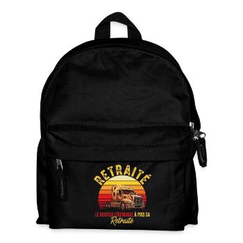Cadeau de Retraite pour Routier Papa Chauffeur - Sac à dos Enfant - noir - Devant