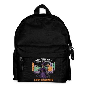 Halloween-Hexe und Periodensystem-Design - Kinder Rucksack - Schwarz - Vorne