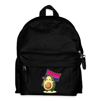 Avocado Bisexual Flag Bi Pride LGBT Queer CSD - Kids' Backpack - black - Front