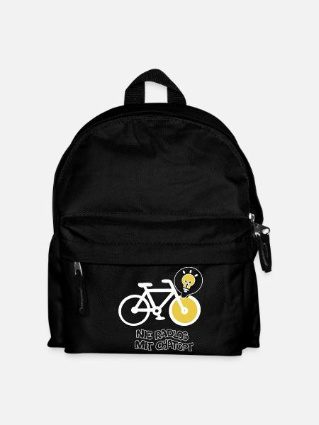 Cyclisme avec un design créatif d’ampoule - Sac à dos Enfant - noir