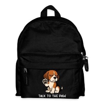 Talk To The Paw Beagle Beagle Owner Beagle Holder - Kids' Backpack - black - Front