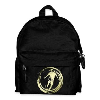 Soccer Soccer Player Silhouette - Kids' Backpack - black - Front