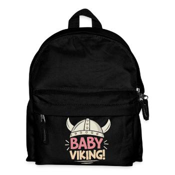 Wikinger Baby Pastell Kopfschmuck - Kinder Rucksack - Schwarz - Vorne