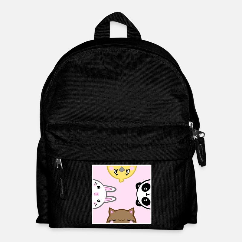 Animaux mignons - Sac à dos Enfant - noir