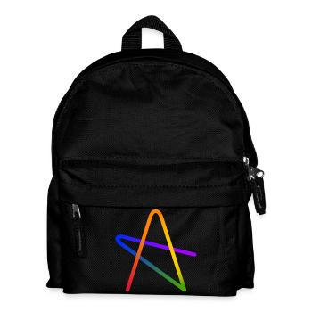 Rainbow A Stern Geschenk - Kinder Rucksack - Schwarz - Vorne