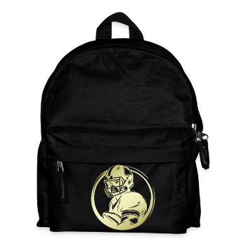 Silhouette de football américain - Sac à dos Enfant - noir - Devant