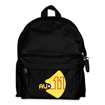 Logo des Departements Aude 11 - Kinder Rucksack - Schwarz - Vorne