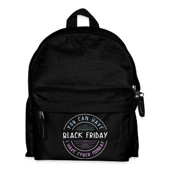 Kaufrausch Cyber Monday - Kinder Rucksack - Schwarz - Vorne