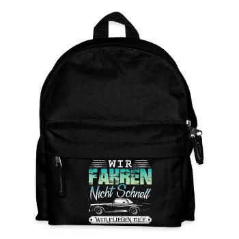 Auto Tuner Tuning Kfz Werkstatt Mechaniker Spruch - Kids' Backpack - black - Front