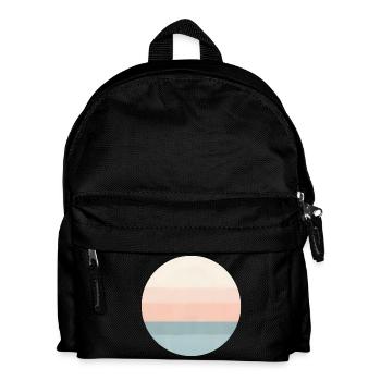 Soft Horizon – Minimalist pastel design for - Kids' Backpack - black - Front