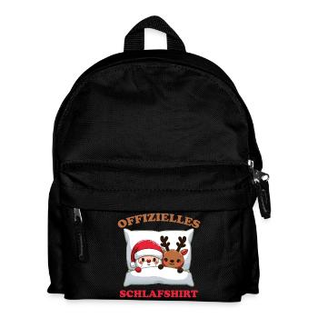 Official Sleep Shirt Christmas Santa Claus - Kids' Backpack - black - Front