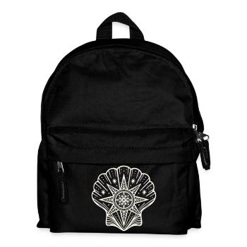 Seashell with Star Maritime Christmas - Yule - Kids' Backpack - black - Front