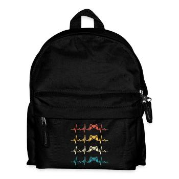 Console de jeu Retro Heartbeat Gamer Gaming  - Sac à dos Enfant - noir - Devant