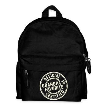 Favourite grandchild Official grandpa's favourite - Kids' Backpack - black - Front