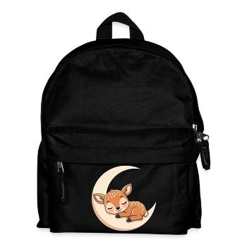 Mondruh Rehkitz Schlafen - Kinder Rucksack - Schwarz - Vorne