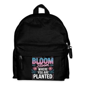 Fleurir Fleurir Là où tu es Planté Amour de soi - Sac à dos Enfant - noir - Devant