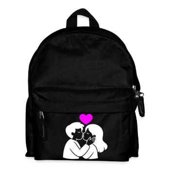In Love Couple Heart Love - Kids' Backpack - black - Front