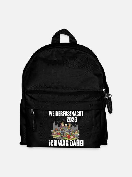 Weiberfastnacht 2026 - Kinder Rucksack - Schwarz