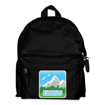 Berg Elbrus - Kinder Rucksack - Schwarz - Vorne