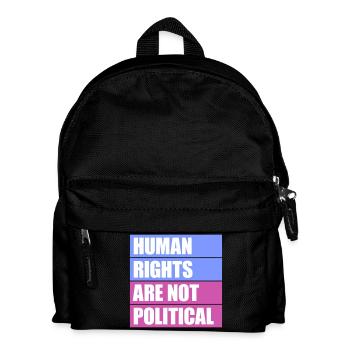 Les droits de l’homme ne sont pas politiques Logo Menschenrechte - Sac à dos Enfant - noir - Devant