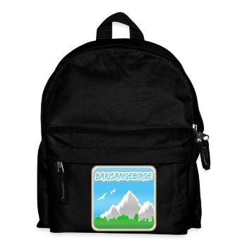 Barisangebirge als Berg - Kinder Rucksack - Schwarz - Vorne