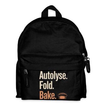 Pain à autolyse plié à la pâte - Sac à dos Enfant - noir - Devant