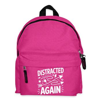 Distracted Again ADHD Chaos - Kids' Backpack - fuchsia - Front