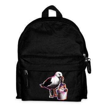 Möwe Isst Eis - Kids' Backpack - black - Front