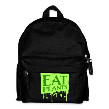Sigle végétarien végan drôle de Eat Plants - Sac à dos Enfant - noir - Devant