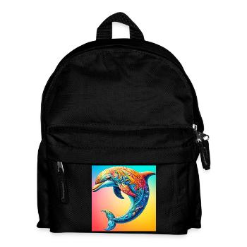 dolphin - Kids' Backpack - black - Front