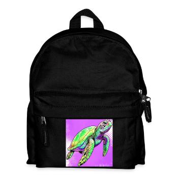 turtle - Kids' Backpack - black - Front