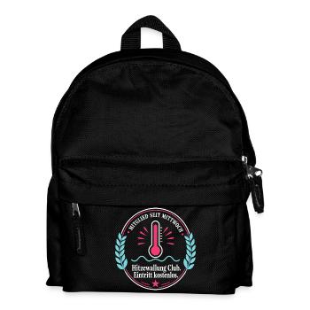Hitzewallung Club — Mitglied seit Mittwoch - Kinder Rucksack - Schwarz - Vorne