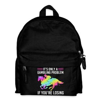 Horse racing - Kids' Backpack - black - Front