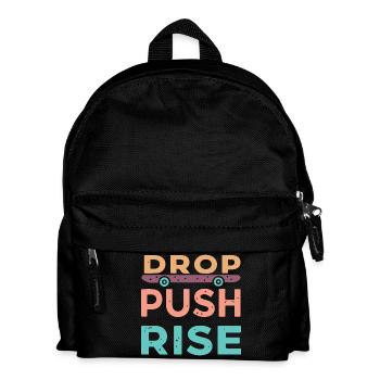 Drop Push Rise Skateboard - Kids' Backpack - black - Front