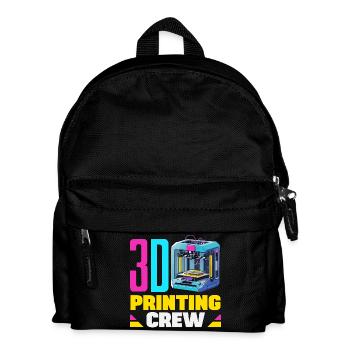 3D Printing Crew Maker Space Robotics Team Funny - Kids' Backpack - black - Front