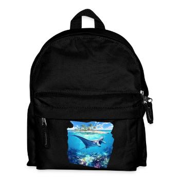 Raies Manta Raies - Sac à dos Enfant - noir - Devant