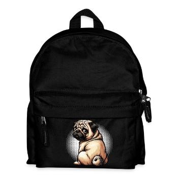 Carlin Carlin Propriétaire de carlin Amoureux du carlin Porte-carlin - Sac à dos Enfant - noir - Devant