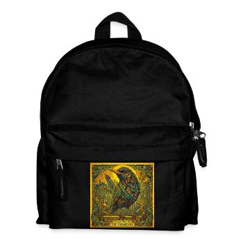 Amsel, der Magier  - Kinder Rucksack - Schwarz - Vorne