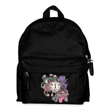 Échec du cadeau de dés D20 sur table de jeu de rôle - Sac à dos Enfant - noir - Devant