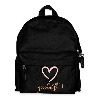 Herzliche Glückwünsche - Geschafft - Kinder Rucksack - Schwarz - Vorne