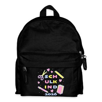 Enfant scolaire 2026 – Don d’inscription scolaire pour filles - Sac à dos Enfant - noir - Devant
