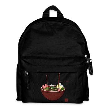 Funny Ramen Crocodile Alligator Cute Noodle Lover - Kids' Backpack - black - Front