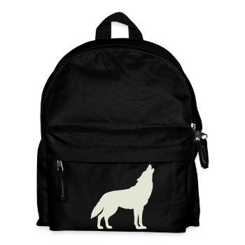 Loup - Sac à dos Enfant - noir - Devant