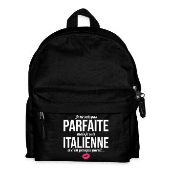 I'm not perfect but I'm Italian... - Kids' Backpack - black - Front